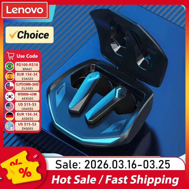 Lenovo GM2 Pro Auriculares Gaming con Baja Latencia